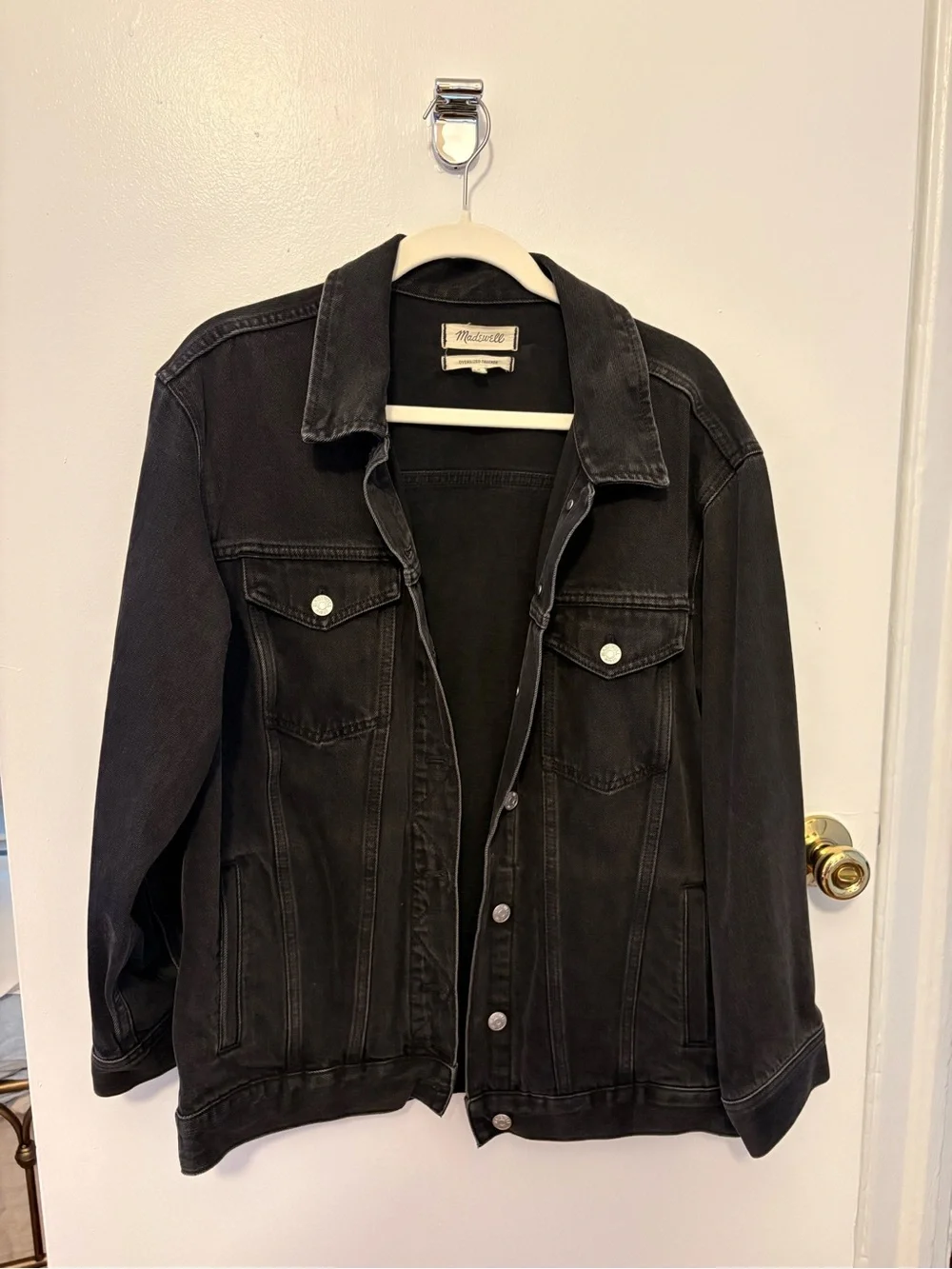 Madewell oversize Denim Trucker Jacket - Picture 5 of 9